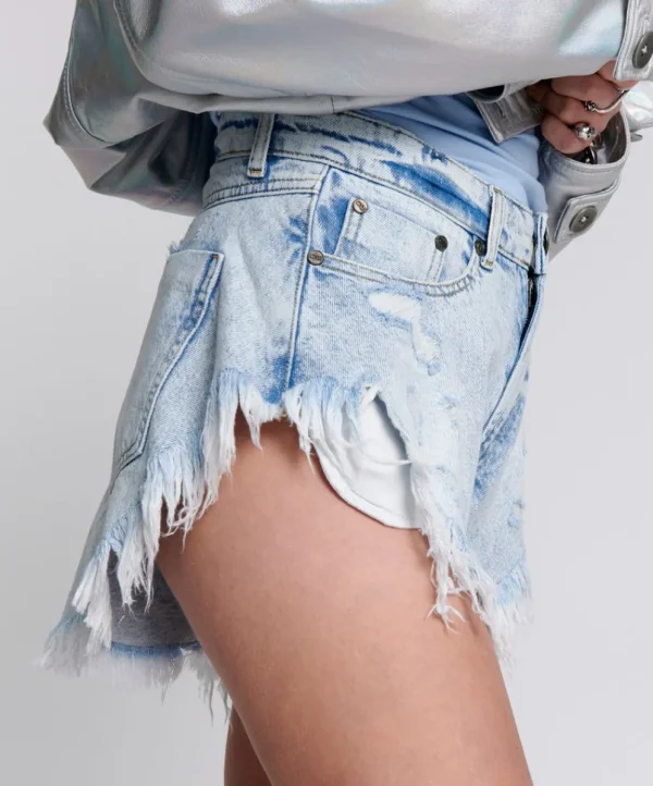 ONE TEASPOON Scout High Waist Flippy Denim Shorts | Women Denim Shorts