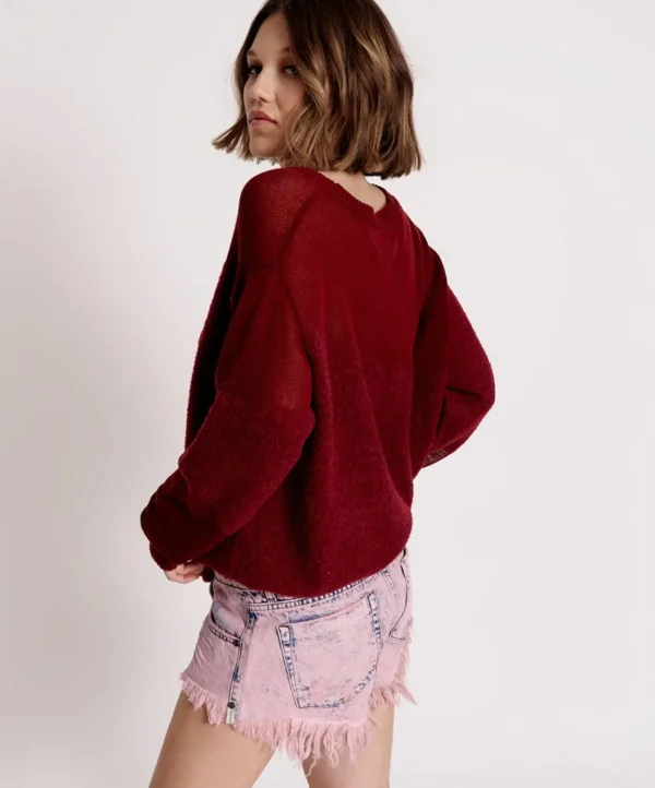 ONE TEASPOON Shattered Crew Knit Sweater | Women Knitwear