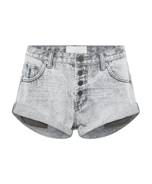 ONE TEASPOON Slate Acid Bandits Low Waist Denim Shorts | Women Denim Shorts