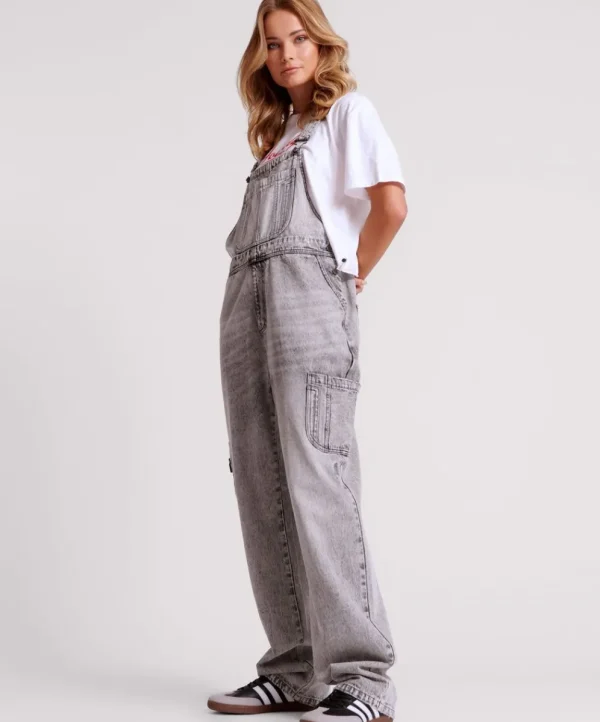 ONE TEASPOON Slate Acid Stanton St Denim Overalls | Women Denim Jumpsuits