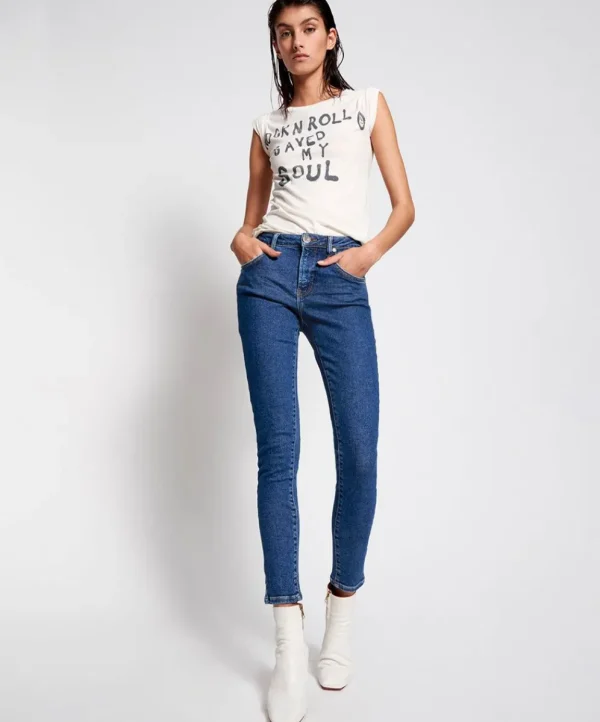 ONE TEASPOON Soho Blue Freebirds Ii High Waist Skinny Jeans | Women Denim Jeans