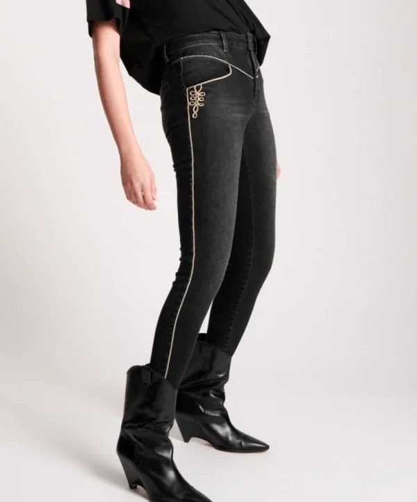 ONE TEASPOON Sonic Black Preachers High Waist Skinny Jeans | Women Denim Jeans