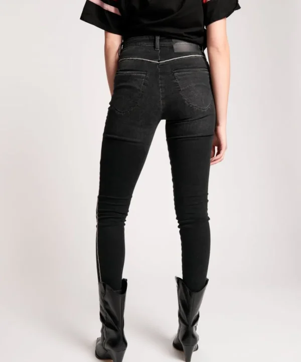 ONE TEASPOON Sonic Black Preachers High Waist Skinny Jeans | Women Denim Jeans