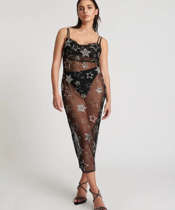 ONE TEASPOON Stellar All Star Hand Beaded Slip Dress | Women Midi & Maxi Dresses