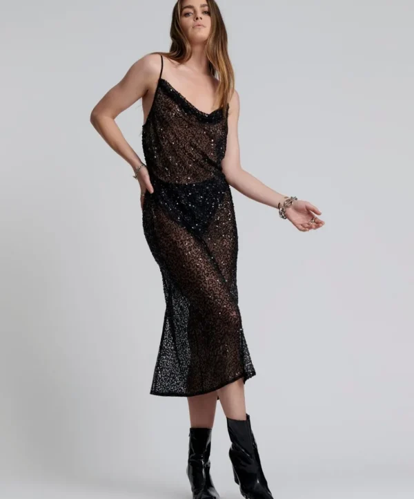 ONE TEASPOON Stellar Hand Beaded Slip Dress | Women Midi & Maxi Dresses