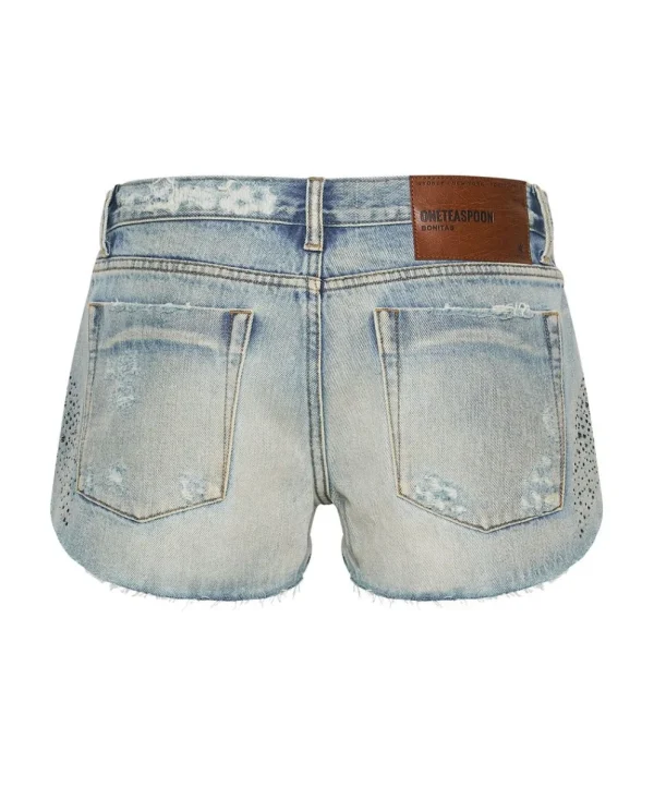 ONE TEASPOON Stoned Cowboy Bonitas Low Waist Denim Shorts | Women Denim Shorts