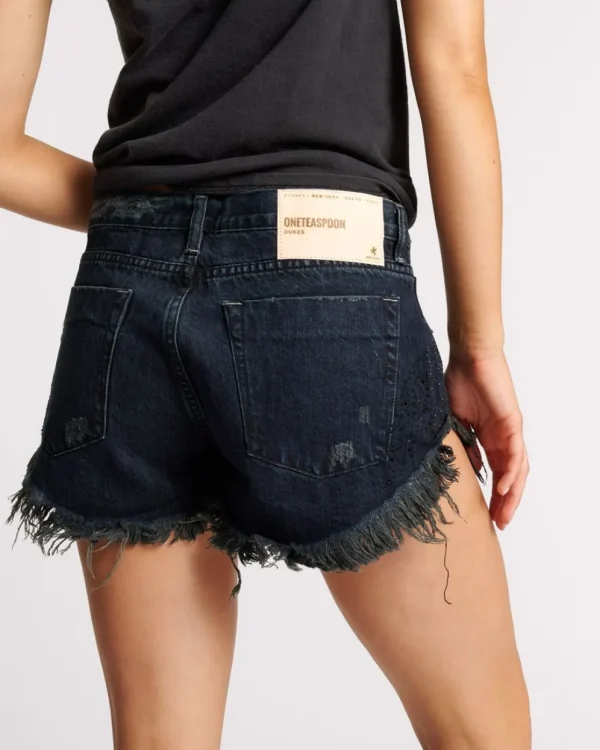 ONE TEASPOON Stoned Cowboy Dukes Low Waist Denim Shorts | Women Denim Shorts