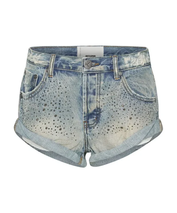 ONE TEASPOON Stoned Cowboy Low Waist Bandit Denim Shorts | Women Denim Shorts