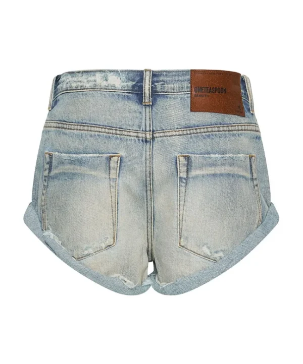 ONE TEASPOON Stoned Cowboy Low Waist Bandit Denim Shorts | Women Denim Shorts