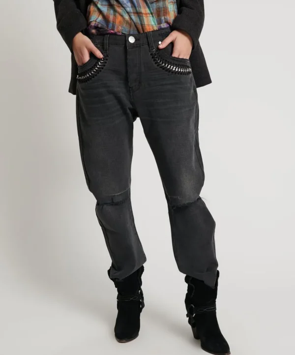 ONE TEASPOON Storm Grey Saints Boyfriend Jeans | Women Denim Jeans