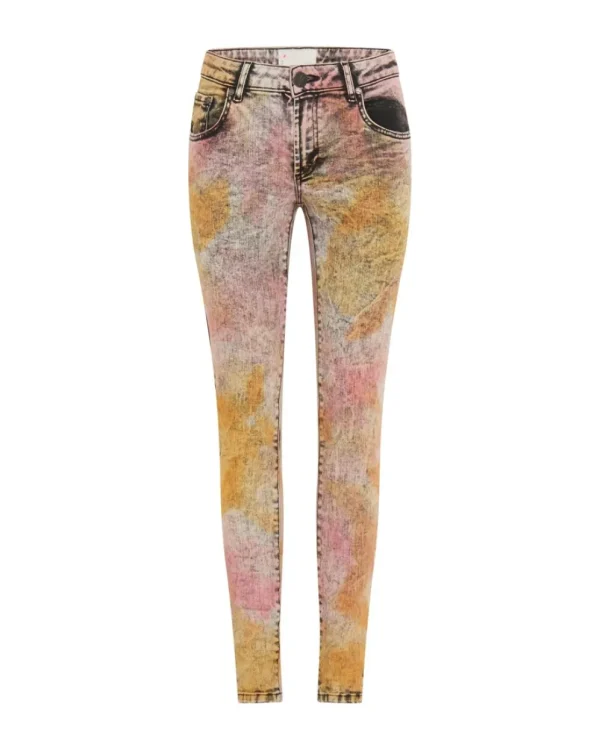 ONE TEASPOON Sunset Acid Freebirds Ii Low Waist Skinny Jeans | Women Denim Jeans