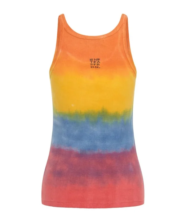 ONE TEASPOON Sunset Stripe Rib Singlet | Women Tees & Tanks