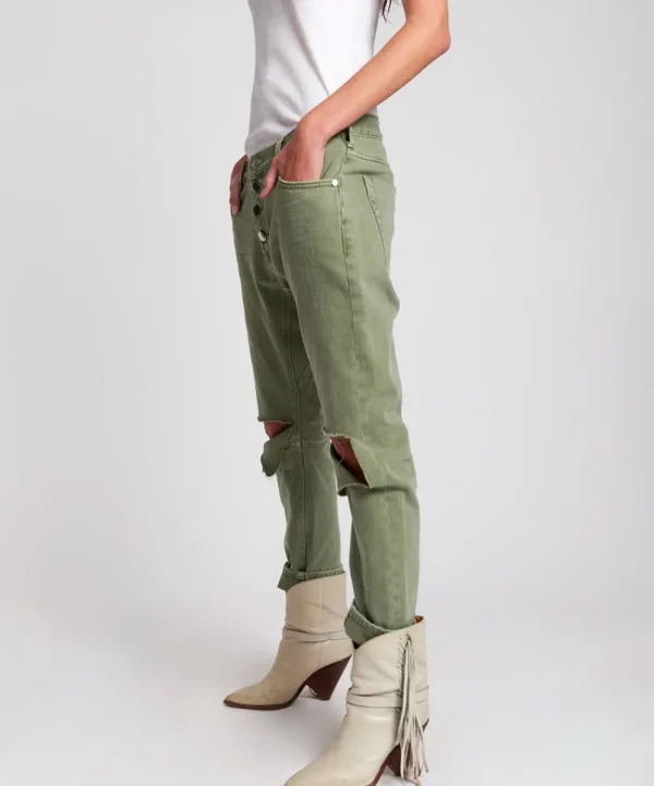 ONE TEASPOON Super Khaki Saints Boyfriend Jeans | Women Denim Jeans