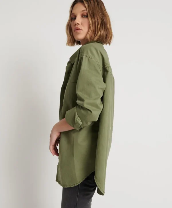 ONE TEASPOON Super Khaki Soho Shirt | Women Shirts