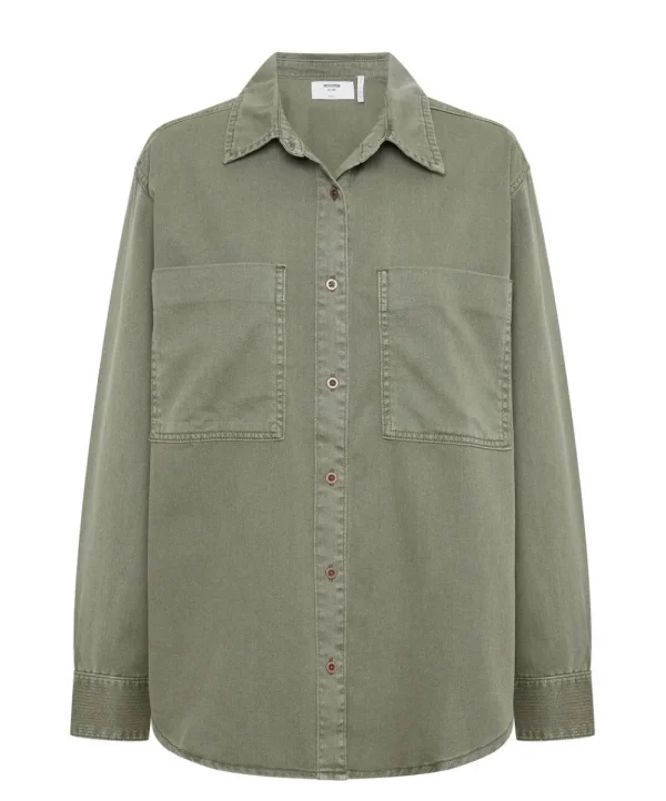 ONE TEASPOON Super Khaki Soho Shirt | Women Shirts