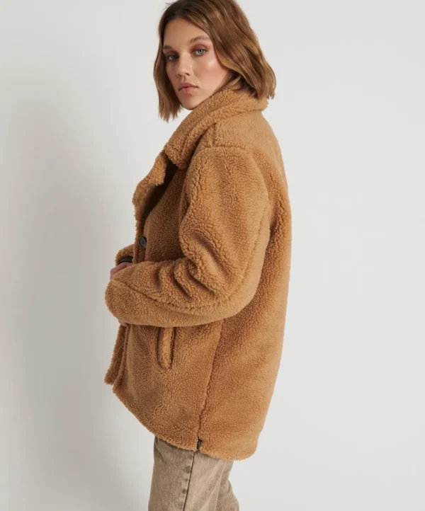 ONE TEASPOON Tan Teddy Coat | Women Jackets