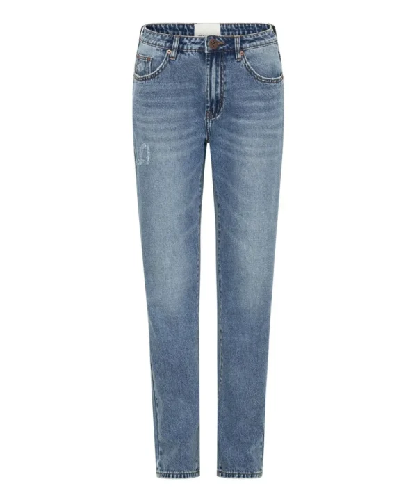 ONE TEASPOON Texas Blue Truckers Mid Rise Straight Leg Jeans | Women Denim Jeans