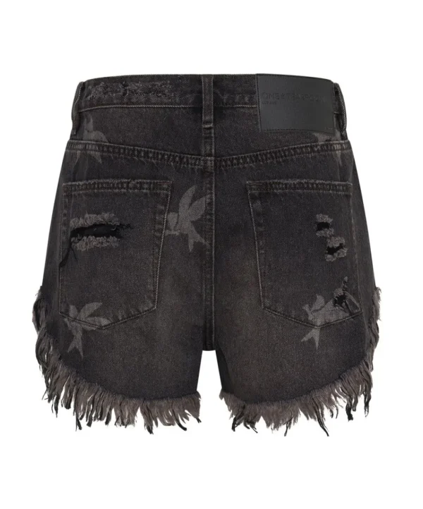 ONE TEASPOON The Bower Outlaws Mid Length Denim Shorts | Women Denim Shorts