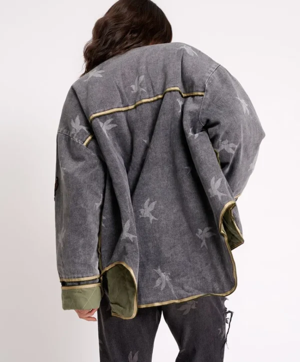 ONE TEASPOON The Bower Reversible Quilted Denim Jacket | Women Jackets