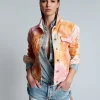 ONE TEASPOON Tie Dye Mind Frequencies Denim Trucker Jacket | Women Jackets