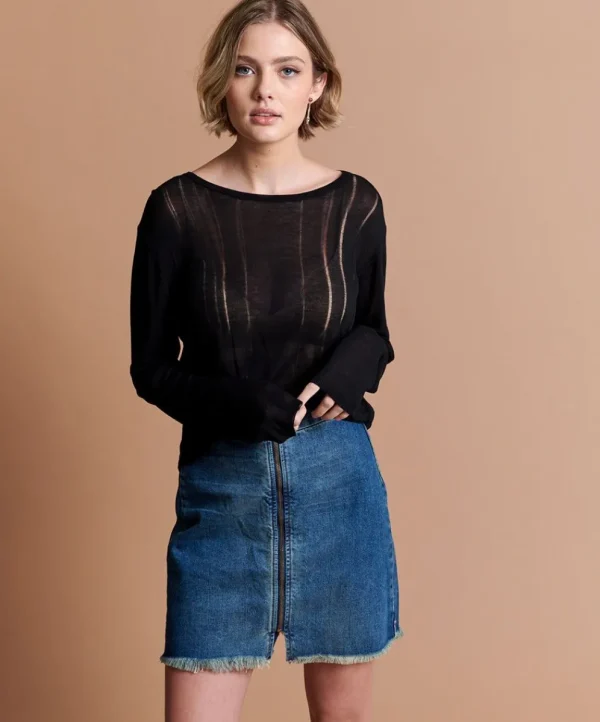 ONE TEASPOON Tuscany Vixen High Waist Denim Skirt | Women Denim Skirts