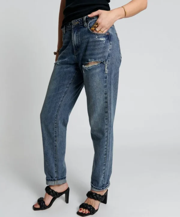 ONE TEASPOON Used Blue 1982S High Waist Balloon Jeans | Women Denim Jeans