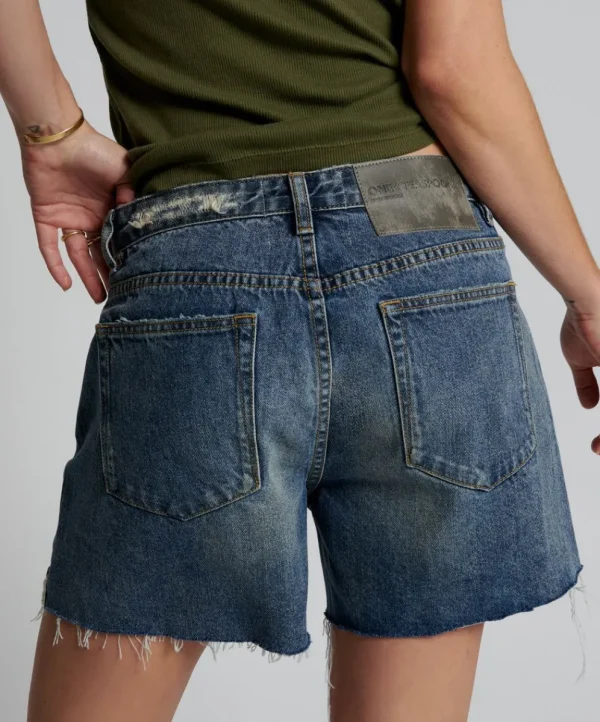 ONE TEASPOON Used Blue Super Relaxed Shaker Shorts | Women Denim Shorts