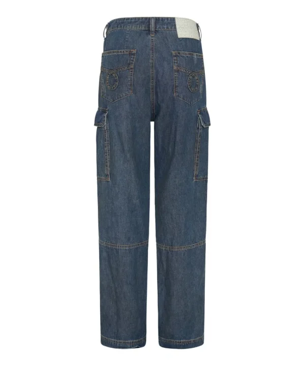 ONE TEASPOON Used Blue Zipped Cargo Motion Jeans | Women Denim Jeans