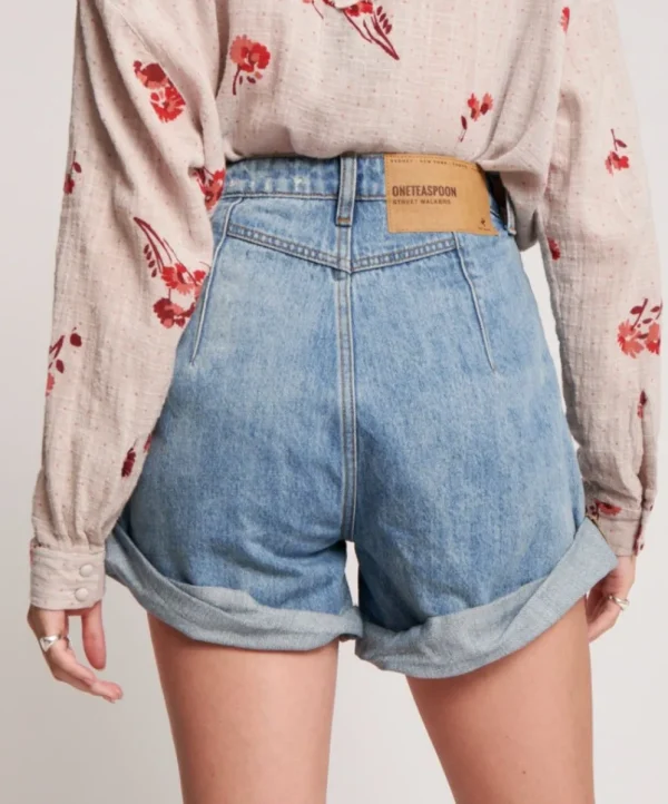 ONE TEASPOON Venice Streetwalkers High Waist 80S Shorts | Women Denim Shorts