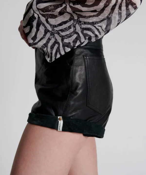 ONE TEASPOON Wanderer Leather High Waist Bandits | Women Bottoms