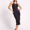 ONE TEASPOON Washed Black Rib Singlet Dress | Women Midi & Maxi Dresses