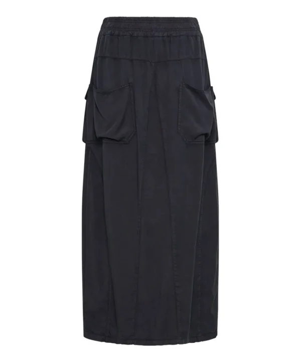 ONE TEASPOON Washed Black Tencel Parachute Skirt | Women Denim Skirts