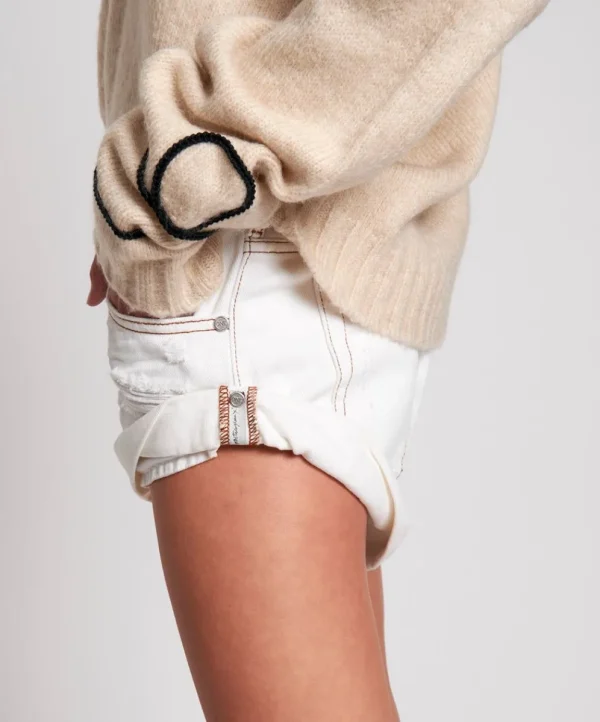 ONE TEASPOON White Beauty Bandits Denim Shorts | Women Denim Shorts