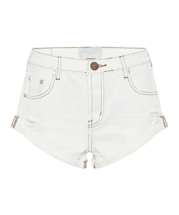 ONE TEASPOON White Beauty Bandits Denim Shorts | Women Denim Shorts