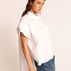 ONE TEASPOON White Kings Road Cotton Shirt | Women Shirts