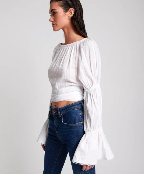 ONE TEASPOON White Summer Nights Crop | Women Tops