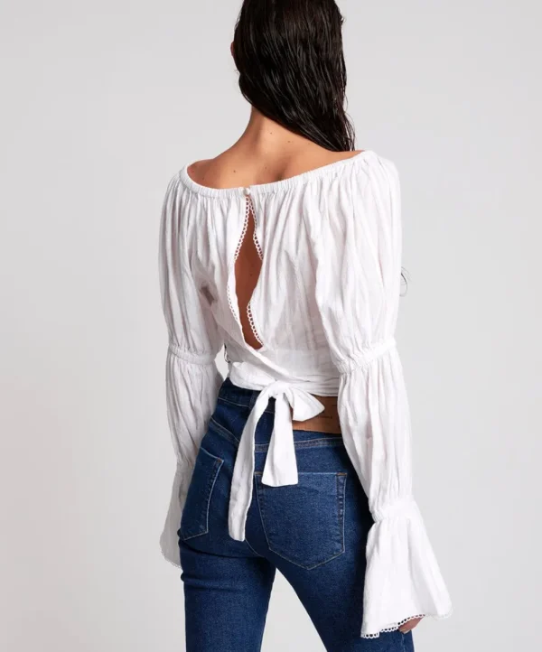 ONE TEASPOON White Summer Nights Crop | Women Tops