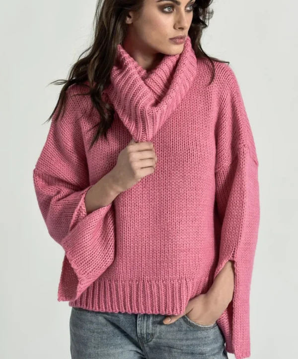 ONE TEASPOON Winona Keyhole Roll Neck Sweater | Women Knitwear