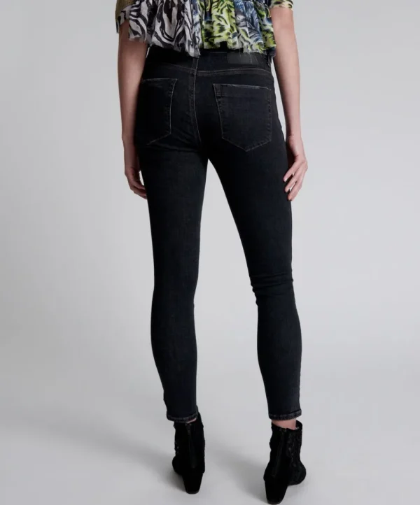 ONE TEASPOON Worn Black Freebirds Ii High Waist Skinny Jeans | Women Denim Jeans