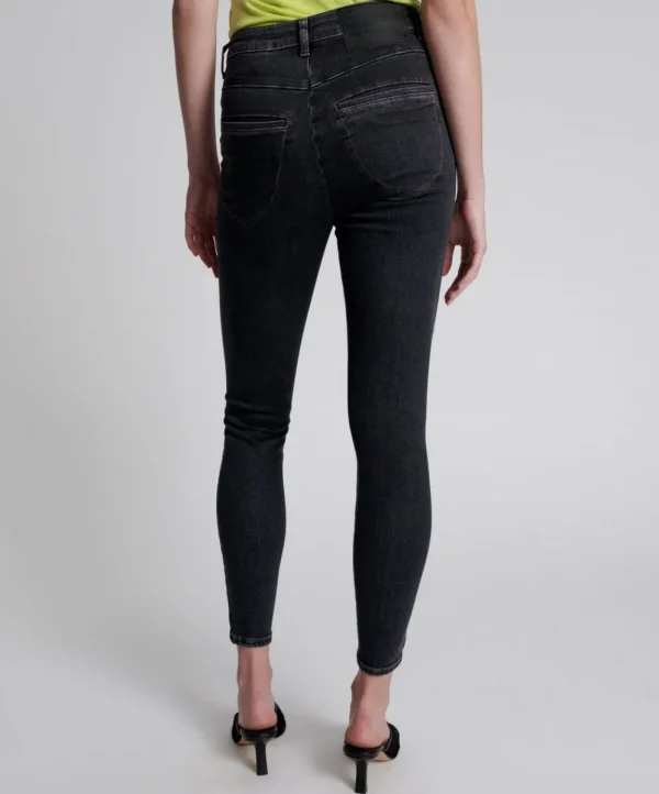 ONE TEASPOON Worn Black Preachers High Waist Skinny Jeans | Women Denim Jeans