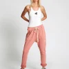 ONE TEASPOON Worn Pink Cargo Sweat Pants | Women Bottoms