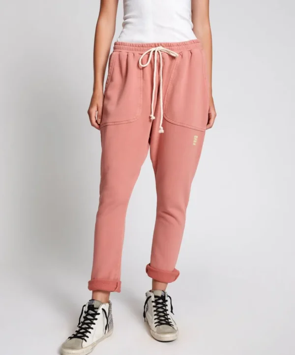 ONE TEASPOON Worn Pink Cargo Sweat Pants | Women Bottoms