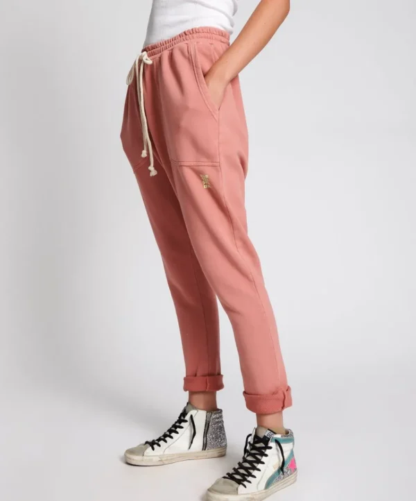 ONE TEASPOON Worn Pink Cargo Sweat Pants | Women Bottoms