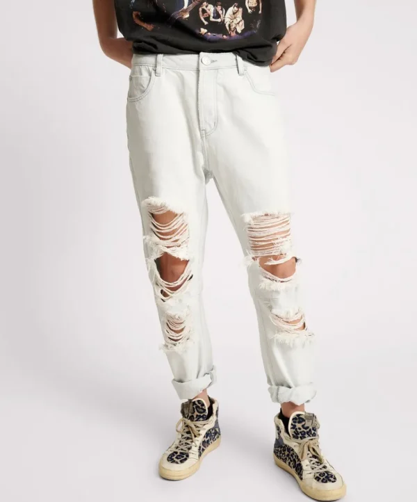 ONE TEASPOON Xanthe Messed Up Saints Boyfriend Jeans | Women Denim Jeans